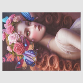 Fantasy Schöne Fairy Princess Decoupage Seidenpapier