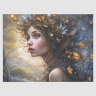 Fantasy Schöne Schmetterlingsmesse Decoupage Seidenpapier