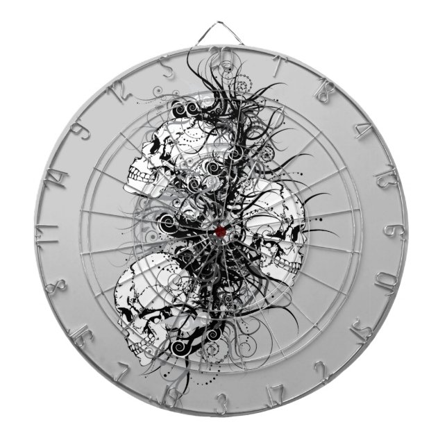 Fantasy Skulls Dartscheibe (vorne)