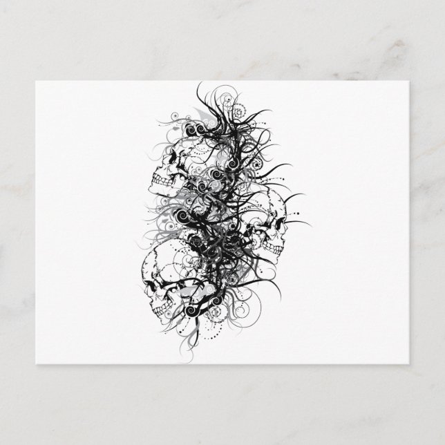 Fantasy Skulls Postkarte (Vorderseite)