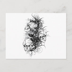 Fantasy Skulls Postkarte