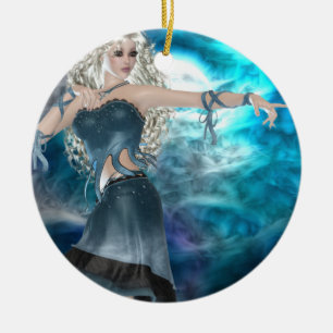Fantasy Sky Siren Keramikornament