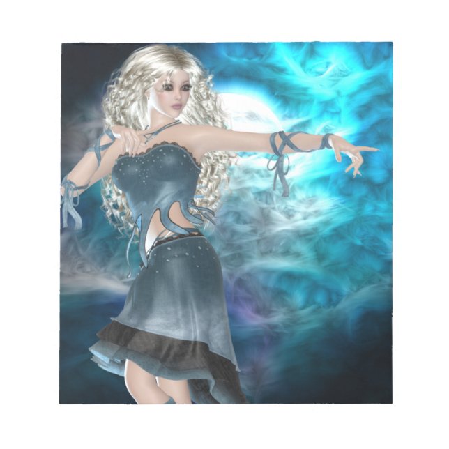 Fantasy Sky Siren Notizblock (Vorderseite)