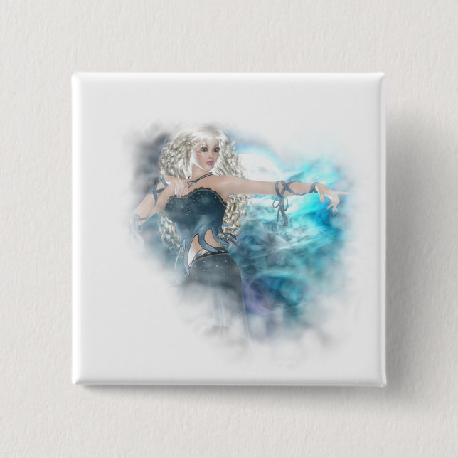 Fantasy Sky Siren Vignette Button (Vorderseite)