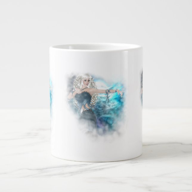 Fantasy Sky Siren Vignette Jumbo-Tasse (Vorderseite)
