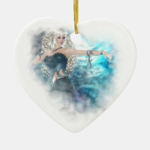 Fantasy Sky Siren Vignette Keramik Ornament