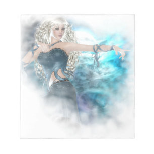 Fantasy Sky Siren Vignette Notizblock