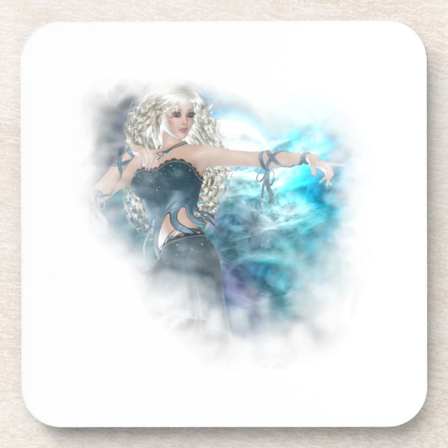 Fantasy Sky Siren Vignette Untersetzer (Vorderseite)