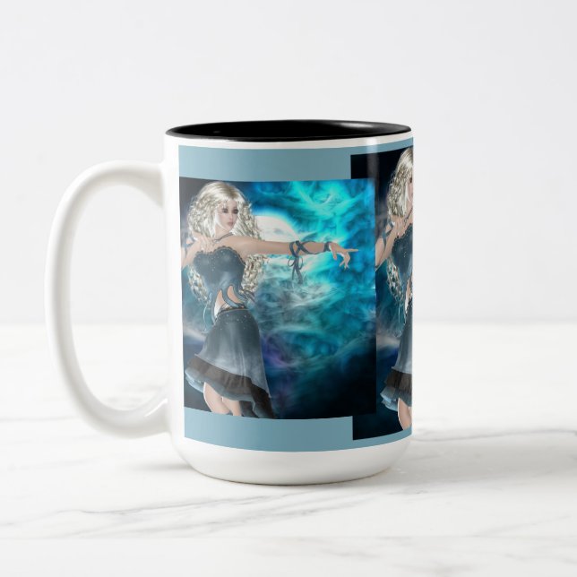 Fantasy Sky Siren Zweifarbige Tasse (Links)