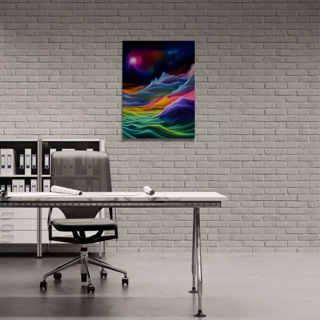 Fantasy Space Escape Poster (Don't just take a break from work, take a fantasy space escape. )