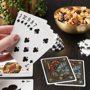 Fantasy-Spielkarten   mittelalterlicher königliche Spielkarten