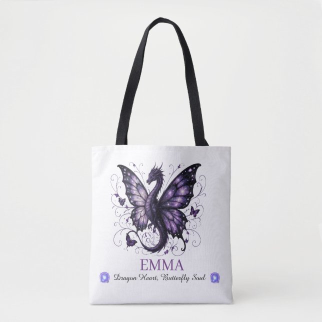 Fantasy-Stadiontasche mit individuellem Namen (Vorderseite)