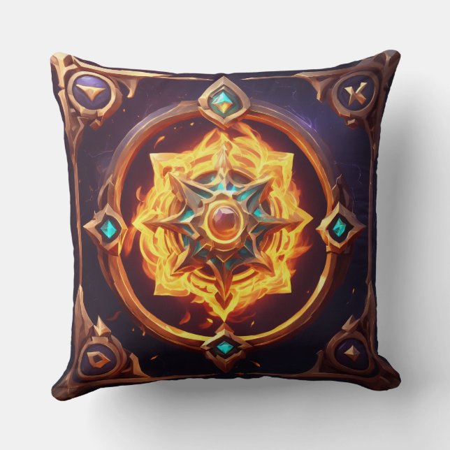 Fantasy Star Emblem Throw Kissen - Einzigartiger Z (Rückseite)