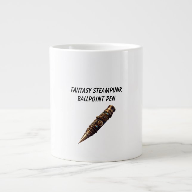 Fantasy Steampunk Ballpoint Pen Jumbo-Tasse (Vorderseite)