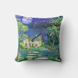 Fantasy Storybook Fairyland Landscape Image Kissen