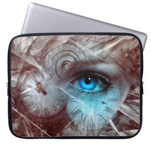 Fantasy sura Augenuhr Laptopschutzhülle