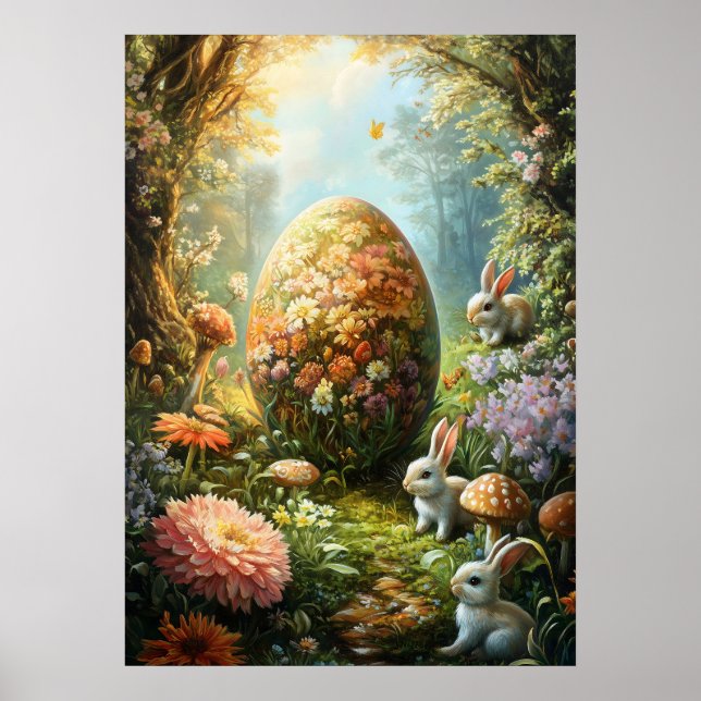 Fantasy Surreal Magic Easter Poster (Vorne)