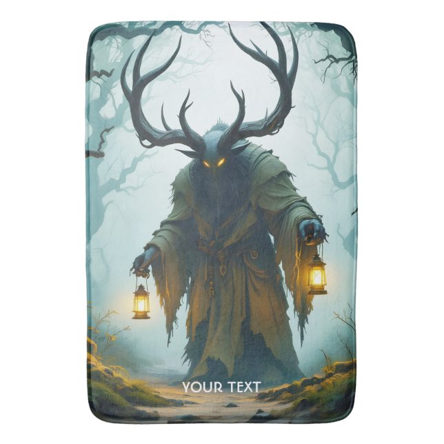 Fantasy Süß Kolossaler Schattiger Behemoth Badematte (Vorderseite Vertikal)