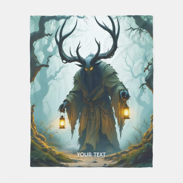 Fantasy Süß Kolossaler Schattiger Behemoth Fleecedecke (Vorderseite)