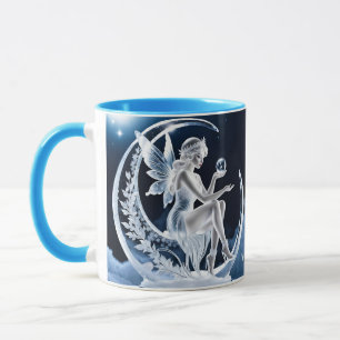 Fantasy Süß Lebendig Eis Mädchen Schnee Tasse