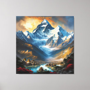 Fantasy Süß Lebendig Majestätisch Everest Lhotse Leinwanddruck