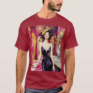 Fantasy Süße Art Deco Dame T-Shirt