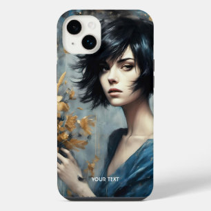 Fantasy Süße Blumen Mädchen Öl iPhone 14 Plus Hülle