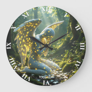 Fantasy Süße Engel-Puzzlefigur Große Wanduhr