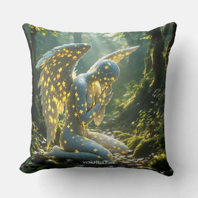 Fantasy Süße Engel-Puzzlefigur Kissen (Vorderseite)