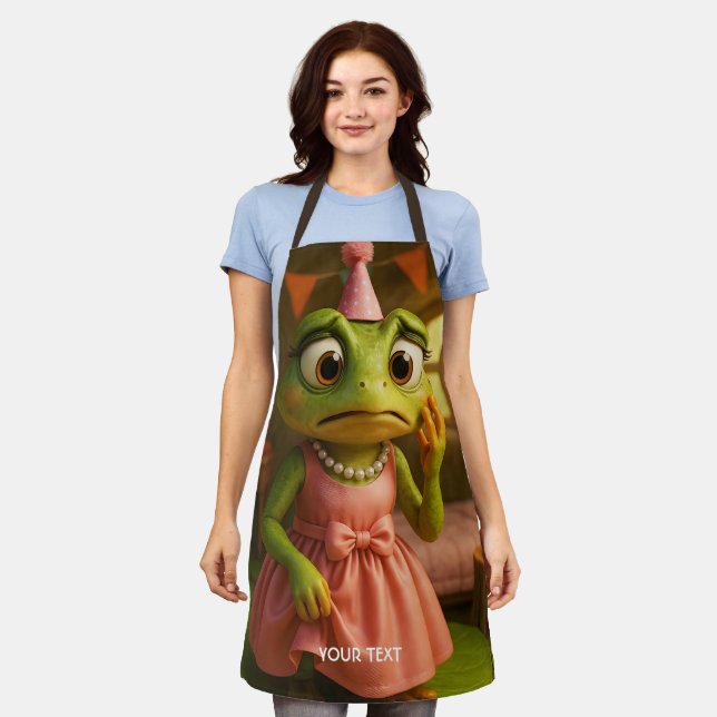 Fantasy Süße Frosch Mädchen Party Schürze (Getragen)