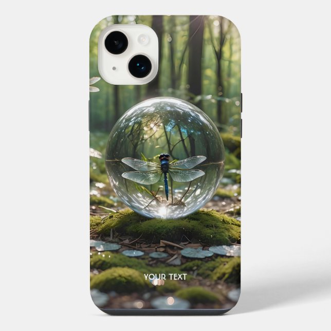 Fantasy Süße Glas Kugel Libelle iPhone Hülle (Rückseite)