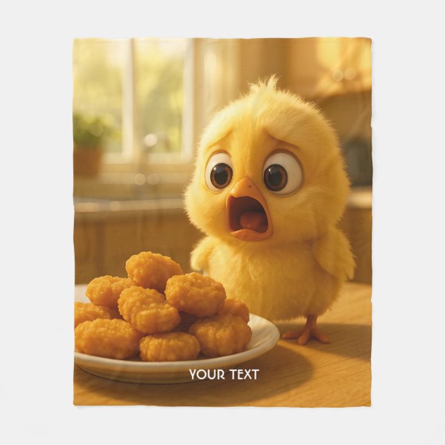 Fantasy Süße Hähnchen-Nuggets Baby Fleecedecke (Vorderseite)