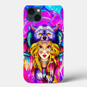 Fantasy süße Kriegerin Mädchen iPhone 13 Hülle