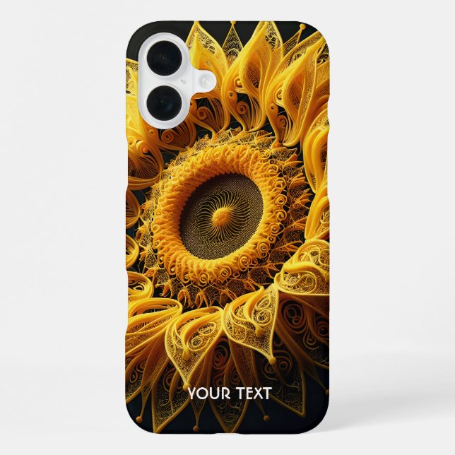 Fantasy Süße Sonnenblumen Garnschnüre iPhone Hülle (Rückseite)