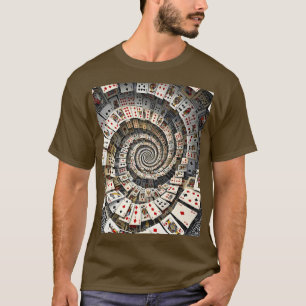 Fantasy Süße Spiral-Karten-Treppe T-Shirt
