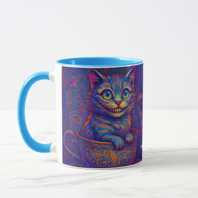 Fantasy Süße Tasse Lachende Katze (Links)