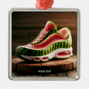 Fantasy Süße Wassermelone Sport Schuhe Ornament Aus Metall