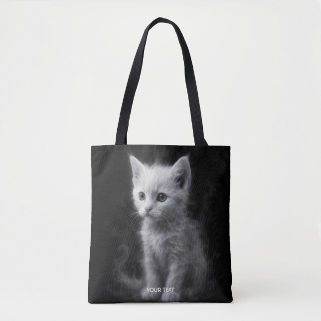 Fantasy Süße Weiße Rauchkatze (Vorderseite)