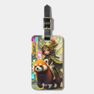 Fantasy Süße Wilde Panda-Fahrt Gepäckanhänger