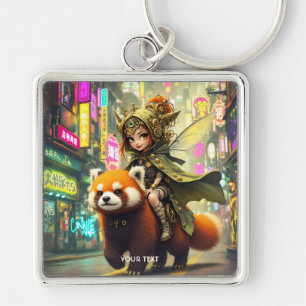 Fantasy Süße Wilde Panda-Fahrt Schlüsselanhänger