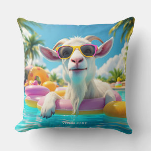Fantasy Süße Ziege Schwimmbrille Kissen