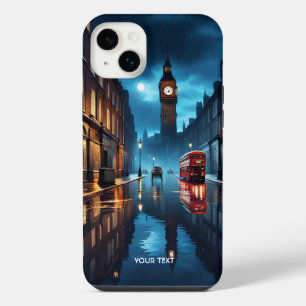 Fantasy Süßer Abend London Regen iPhone 14 Plus Hülle