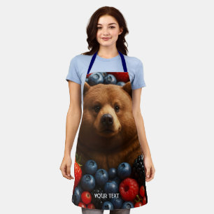 Fantasy-Süßer Bär Mit Beeren Schürze