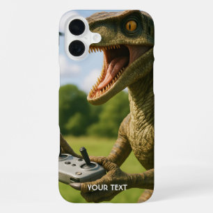 Fantasy Süßer Dinosaurier-Drohnen-Wald iPhone 16 Plus Hülle