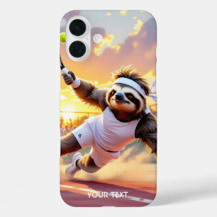 Fantasy Süßer Faultier spielt Tennis  iPhone 16 Plus Hülle