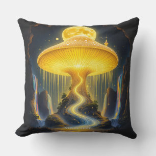 Fantasy Süßer Gelber Alter Pilz Kissen