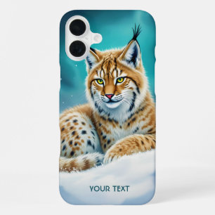 Fantasy Süßer Luchs Welpe Winter iPhone 16 Plus Hülle