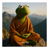 Fantasy Süßer Mönch Frosch Berge