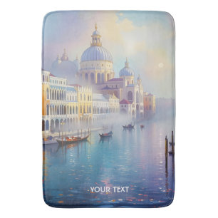 Fantasy Süßer Nebeliger Venedig Morgen Badematte