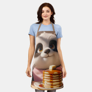Fantasy Süßer Panda Der Pfannkuchen Isst Schürze